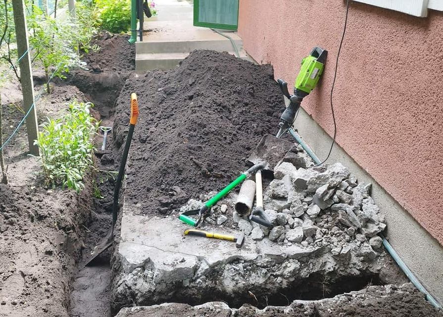 Csőtörés elhárítás családi házban